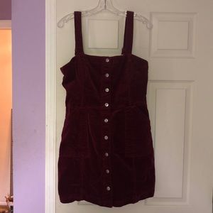 Corduroy button down dress